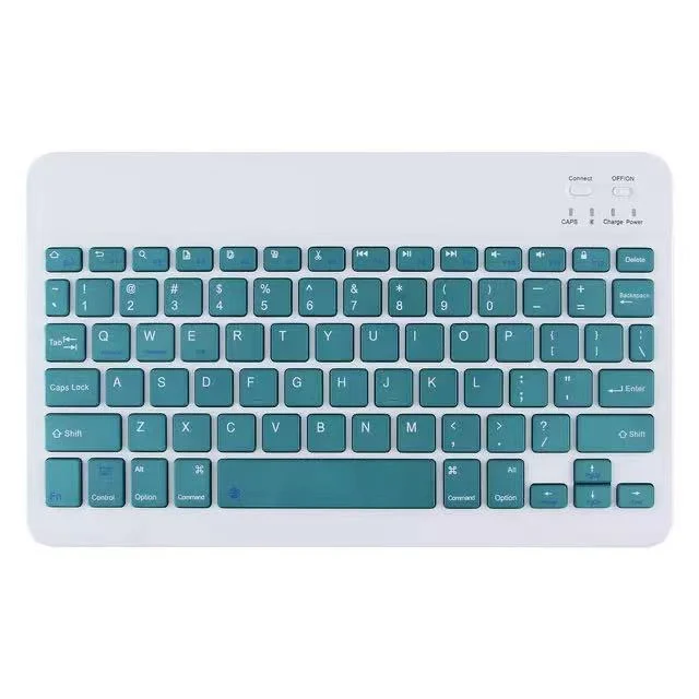 7 Inch 10 Inch Rechargeable RGB Wireless Blue Tooth Backlight Keyboard for Phone Tablet Laptop iPad Computer